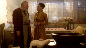 OF KINGS AND PROPHETS - An epic biblical saga of faith, ambition and betrayal as told through the eyes of the battle-weary King Saul, the resentful prophet Samuel and the resourceful young shepherd David -- all on a collision course with destiny that will change the world. (ABC/Trevor Adeline) RAY WINSTONE, SIMONE KESSELL